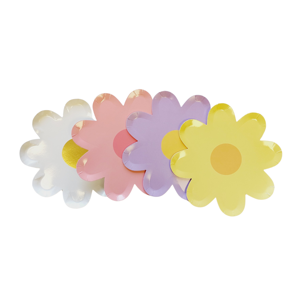7inch Daisy plates and leaf napkin 8-pack product photo 4