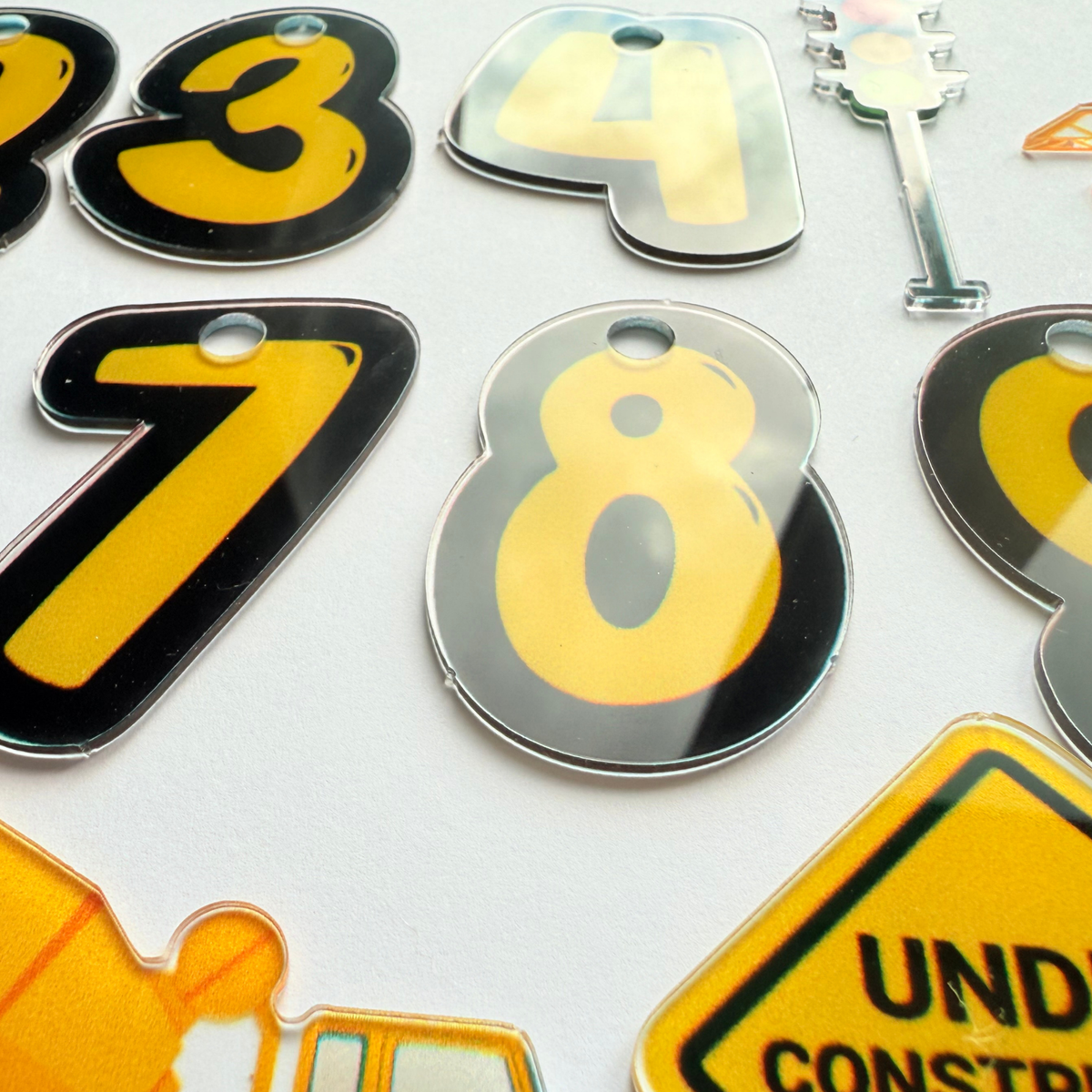 Personalised vehicle digger crane birthday cake topper product photo 6