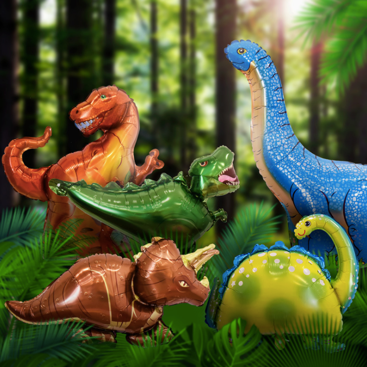Dinosaur foil balloons birthday party decorations product photo 3