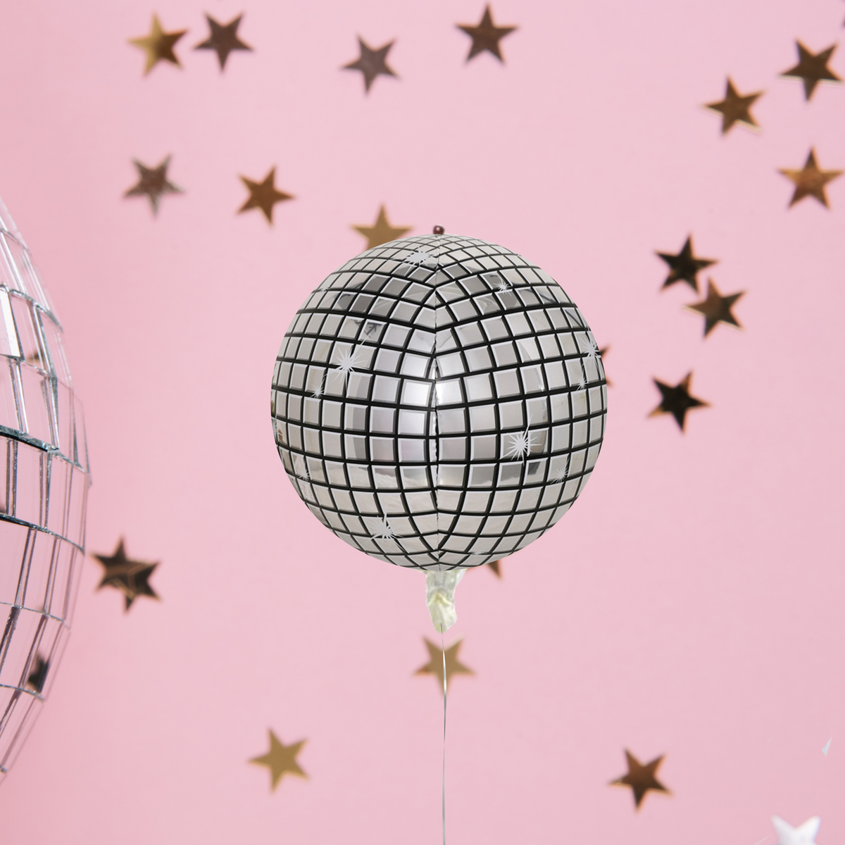 22inch Disco Light Ball Helium Foil Balloon Multi or Silver product photo 4