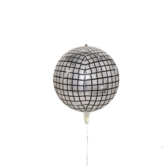 22inch Disco Light Ball Helium Foil Balloon Multi or Silver product photo