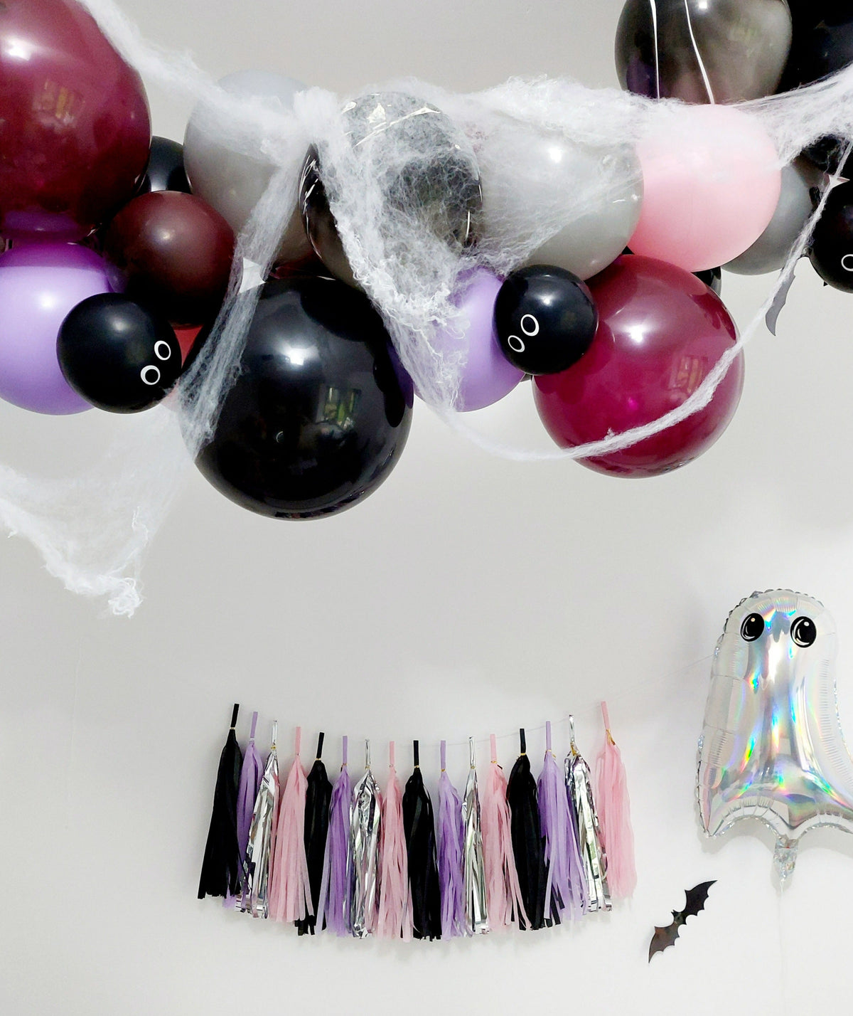 DIY Black Purple Halloween Paper Tassel Garland product photo 2