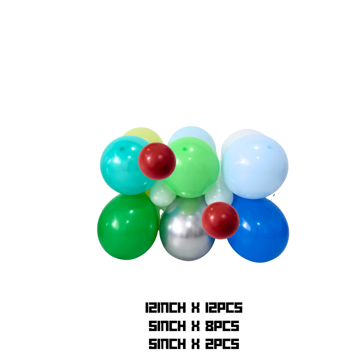 DIY Personalised Minecraft themed party balloon sculpture stack with number product photo 6