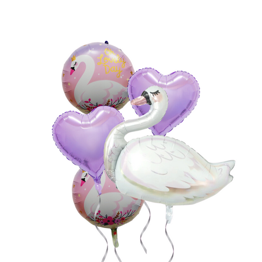 Swan and hearts Balloon Bundle product photo