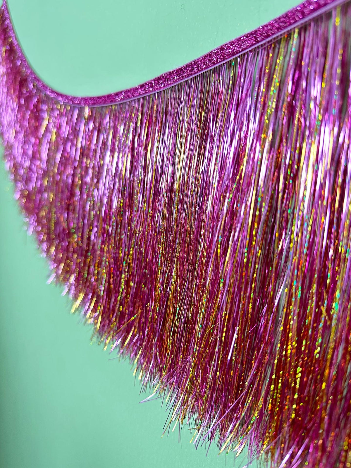 Foil tinsel tassel fringe garland product photo 28