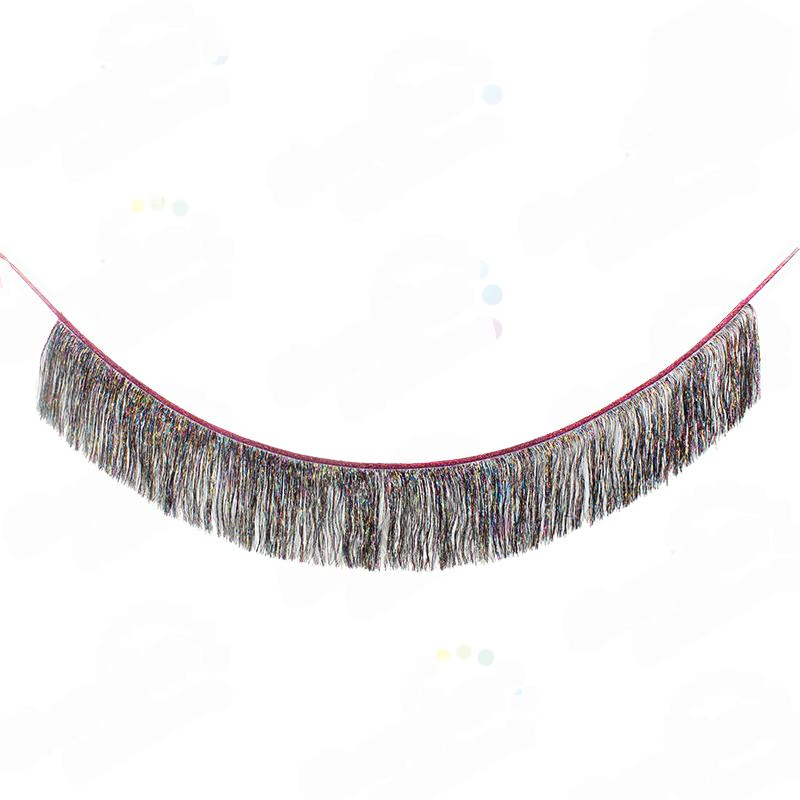 Foil tinsel tassel fringe garland product photo 6