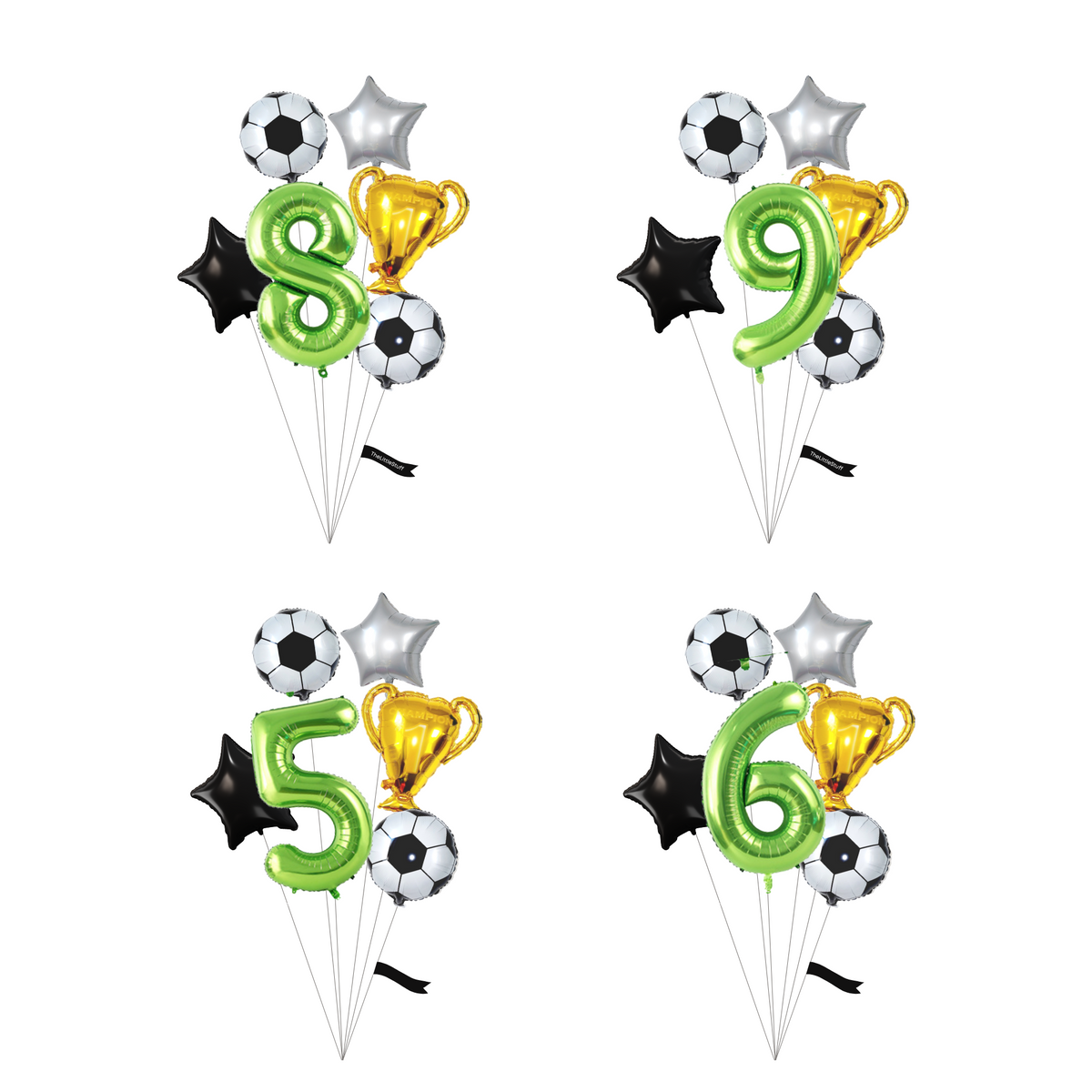 Football Birthday Party Number Balloon Pack product photo 2
