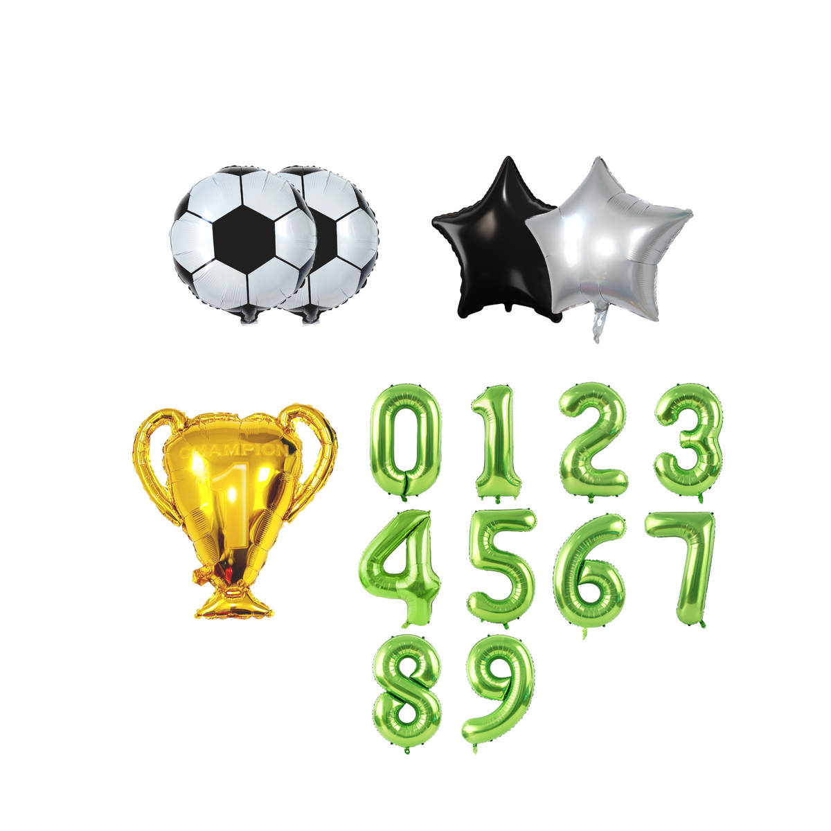 Football Birthday Party Number Balloon Pack product photo 3