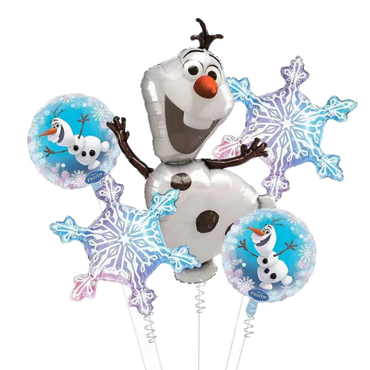 Frozen Theme Olaf Snow flakes Balloon Bundle product photo