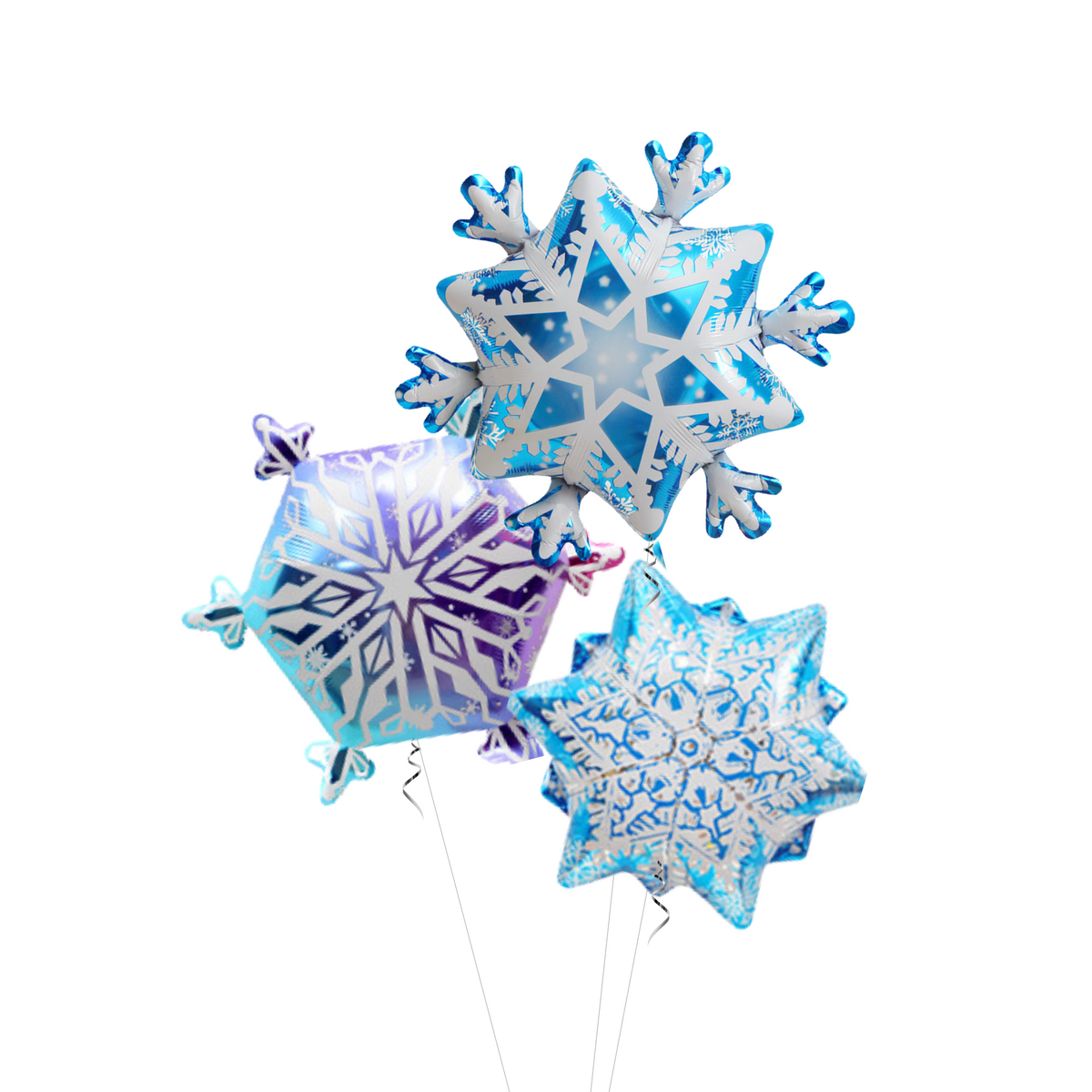Frozen Theme Snow flakes Balloon Bundle product photo