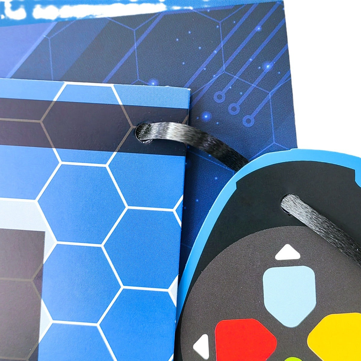 Gaming control bunting banner garland blue or green for birthdays product photo 4