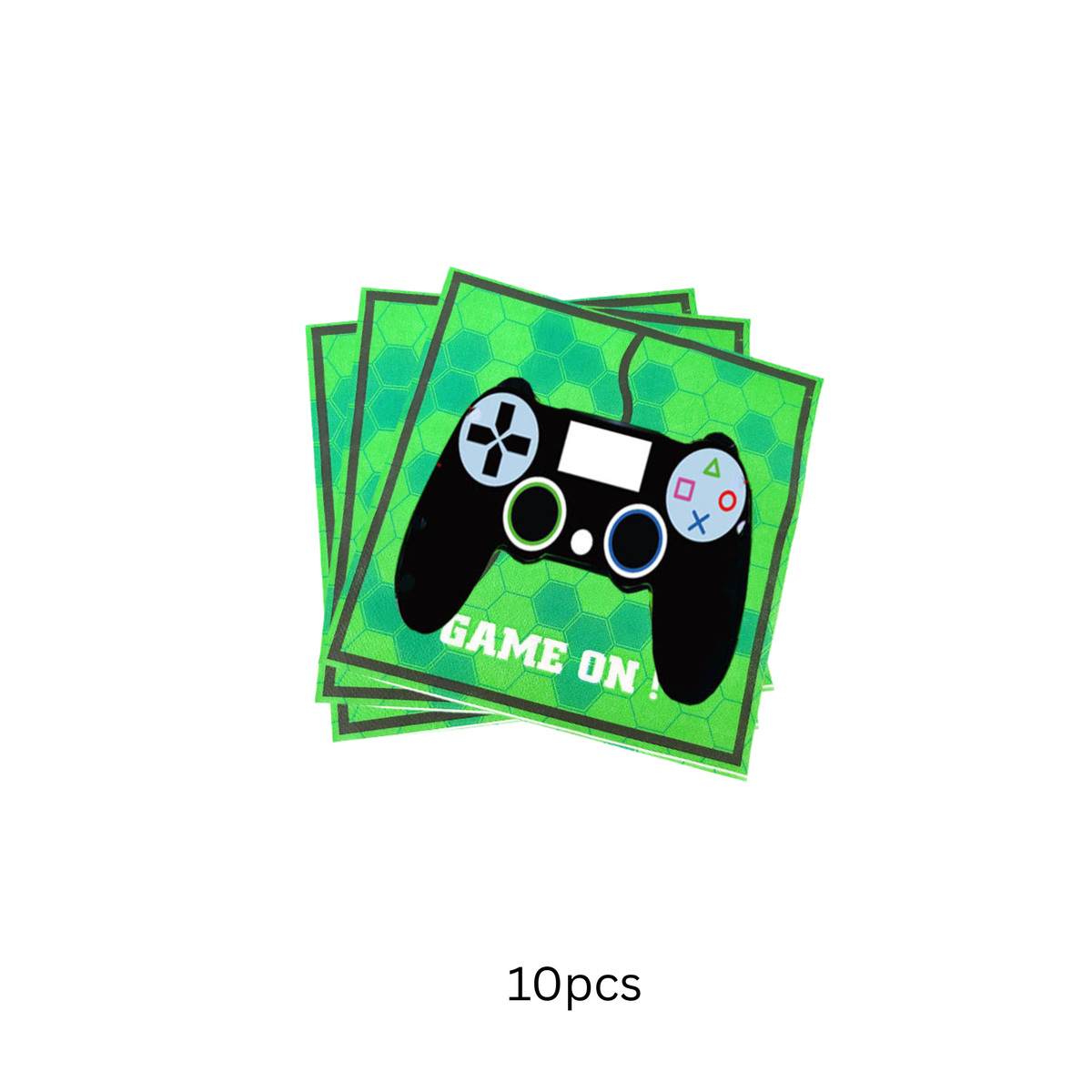 Gaming control tableware 10-pack, green product photo 2