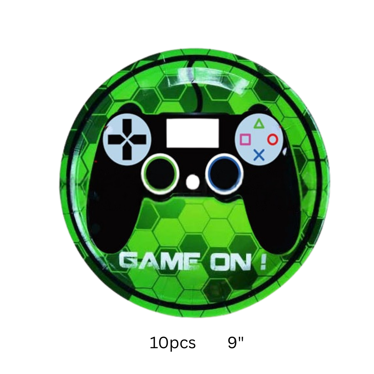 Gaming control tableware 10-pack, green product photo 5