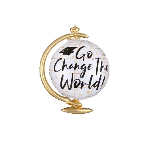 Go change the world graduation celebration balloon product photo