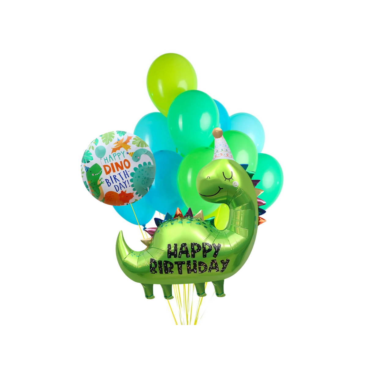 Green Birthday Dinosaur Balloon Bundle product photo 2
