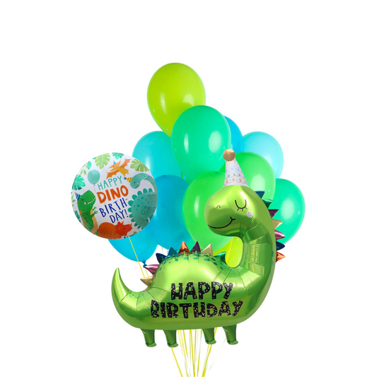 Green Birthday Dinosaur Balloon Bundle product photo