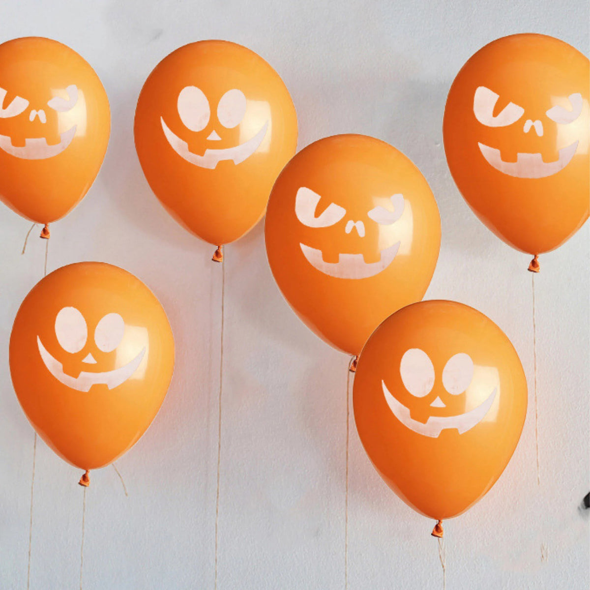 Halloween 6PCs 12inch ghost face print latex balloon product photo 4