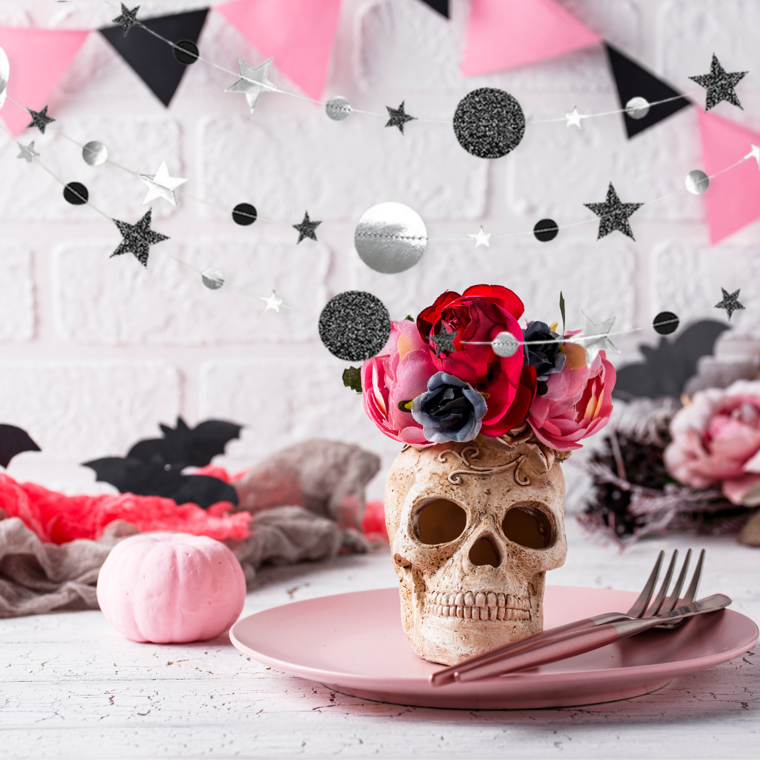 Halloween Silver Black Star Bunting Garland Decoration product photo