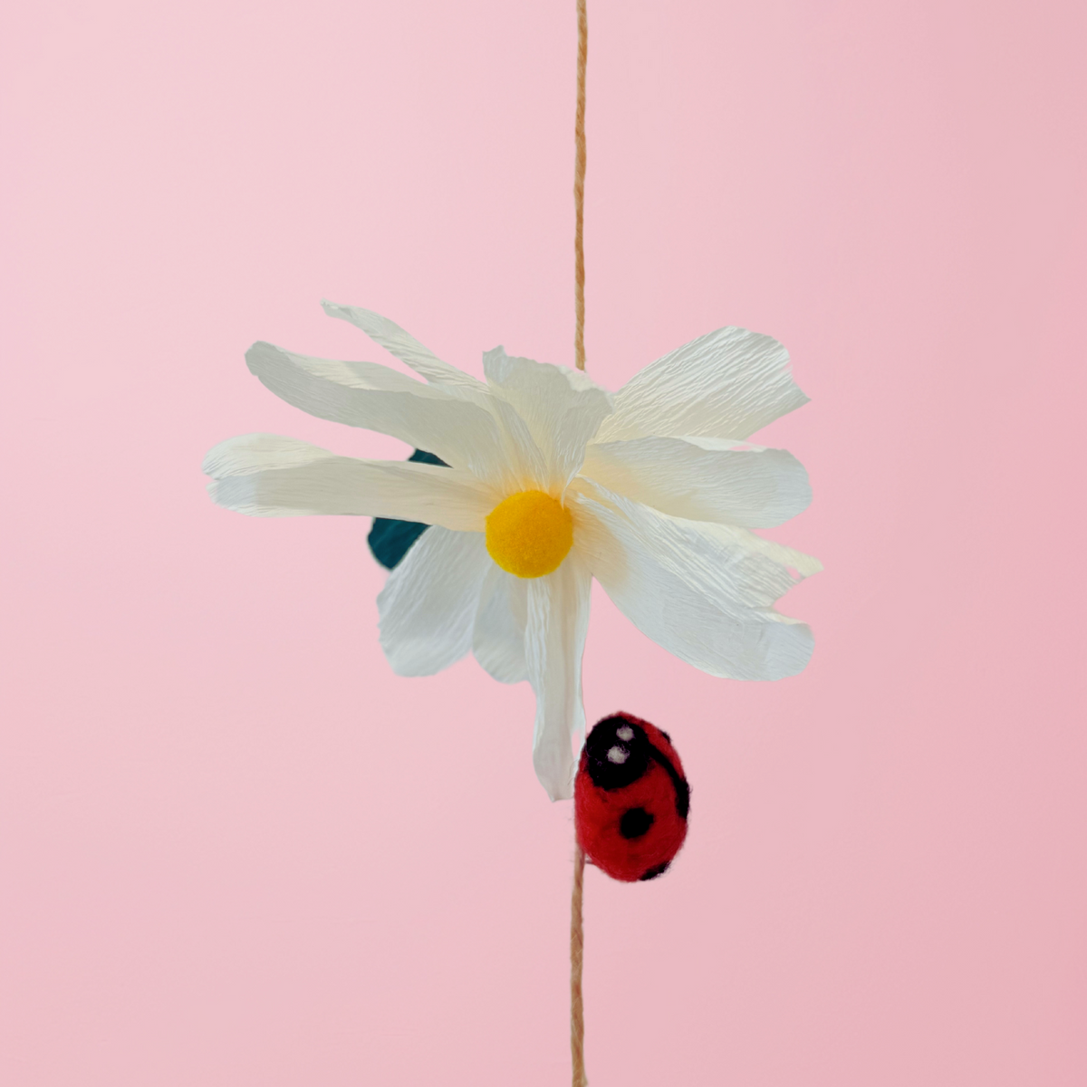 Handmade Girls room fairy party flowers ladybird mushroom hanging streamers decoration product photo 6