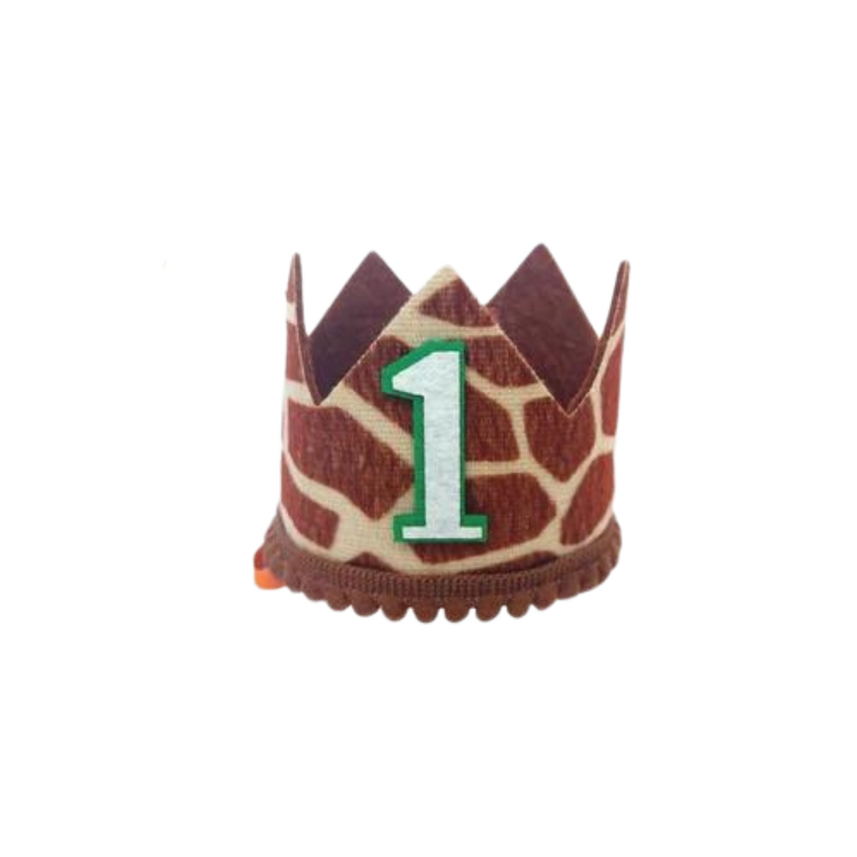 Handmade jungle animal giraffe leaves Birthday Party Cake Smashing Felt crown Hat product photo 3