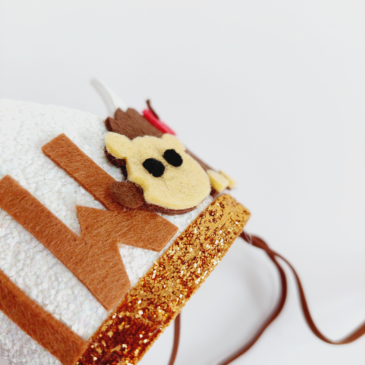 Handmade woodland forest animals fox hedgehog Birthday Party Cake Smashing Felt crown Hat product photo 4