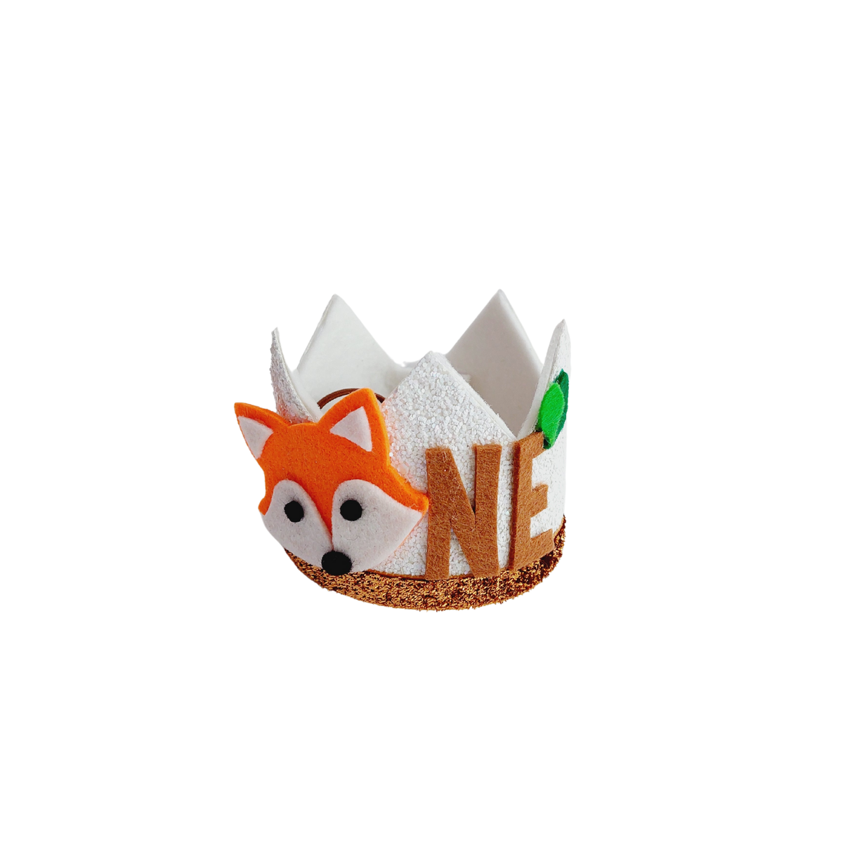 Handmade woodland forest animals fox hedgehog Birthday Party Cake Smashing Felt crown Hat product photo 3