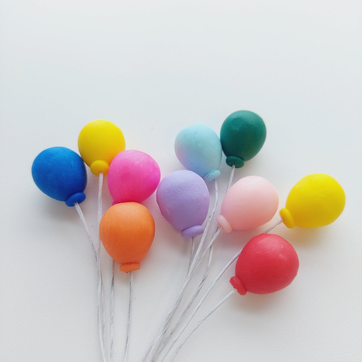 Happy cloud rainbow and balloons cake topper product photo 9