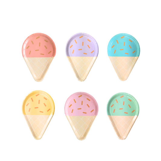 6-pack Ice Cream Paper Plates product photo