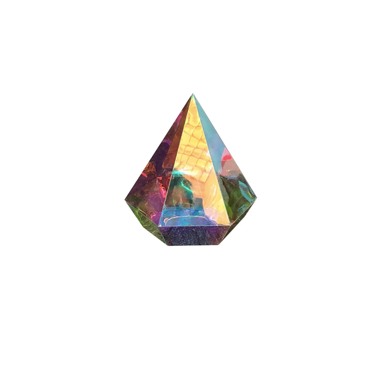 Iridescent artificial 3D diamond hanging decoration great for frozen themed party product photo 2