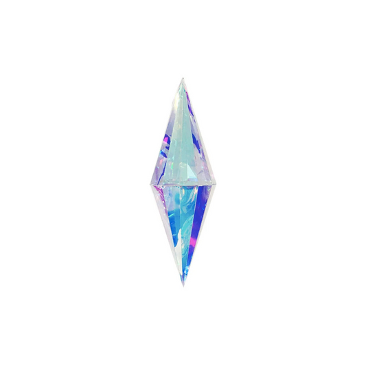 Iridescent artificial 3D diamond hanging decoration great for frozen themed party product photo