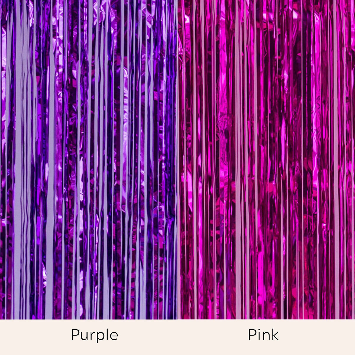 Iridescent Tinsel Foil Curtain Backdrop Decoration product photo 7