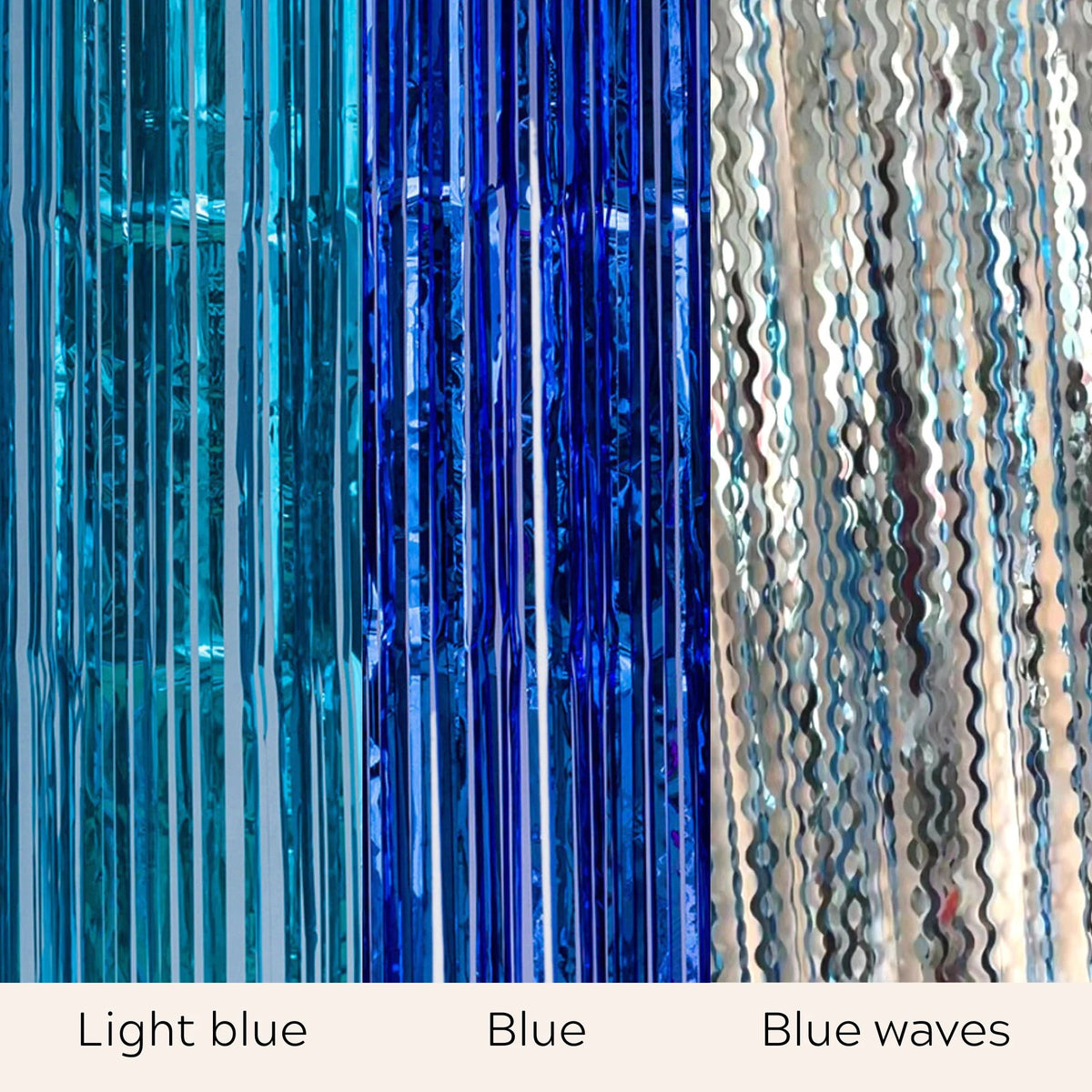 Iridescent Tinsel Foil Curtain Backdrop Decoration product photo 8