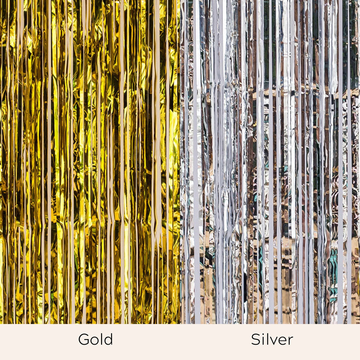 Iridescent Tinsel Foil Curtain Backdrop Decoration product photo 9