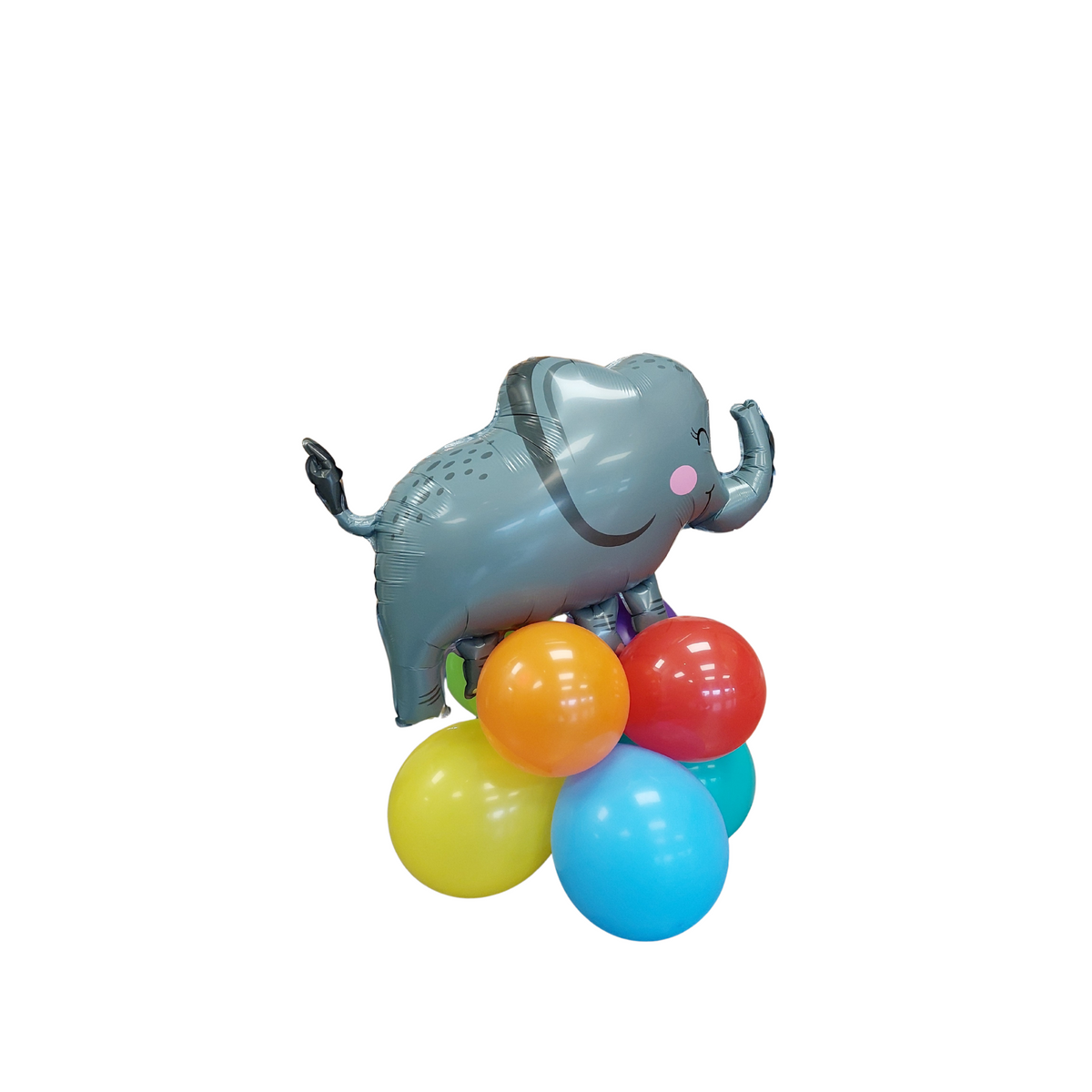 Jungle Animal Balloon Rainbow Elephant Bouquet product photo 3
