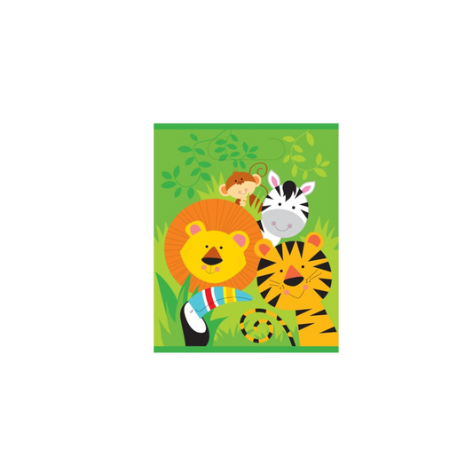 Jungle animal birthday party loot bags 8-pack product photo