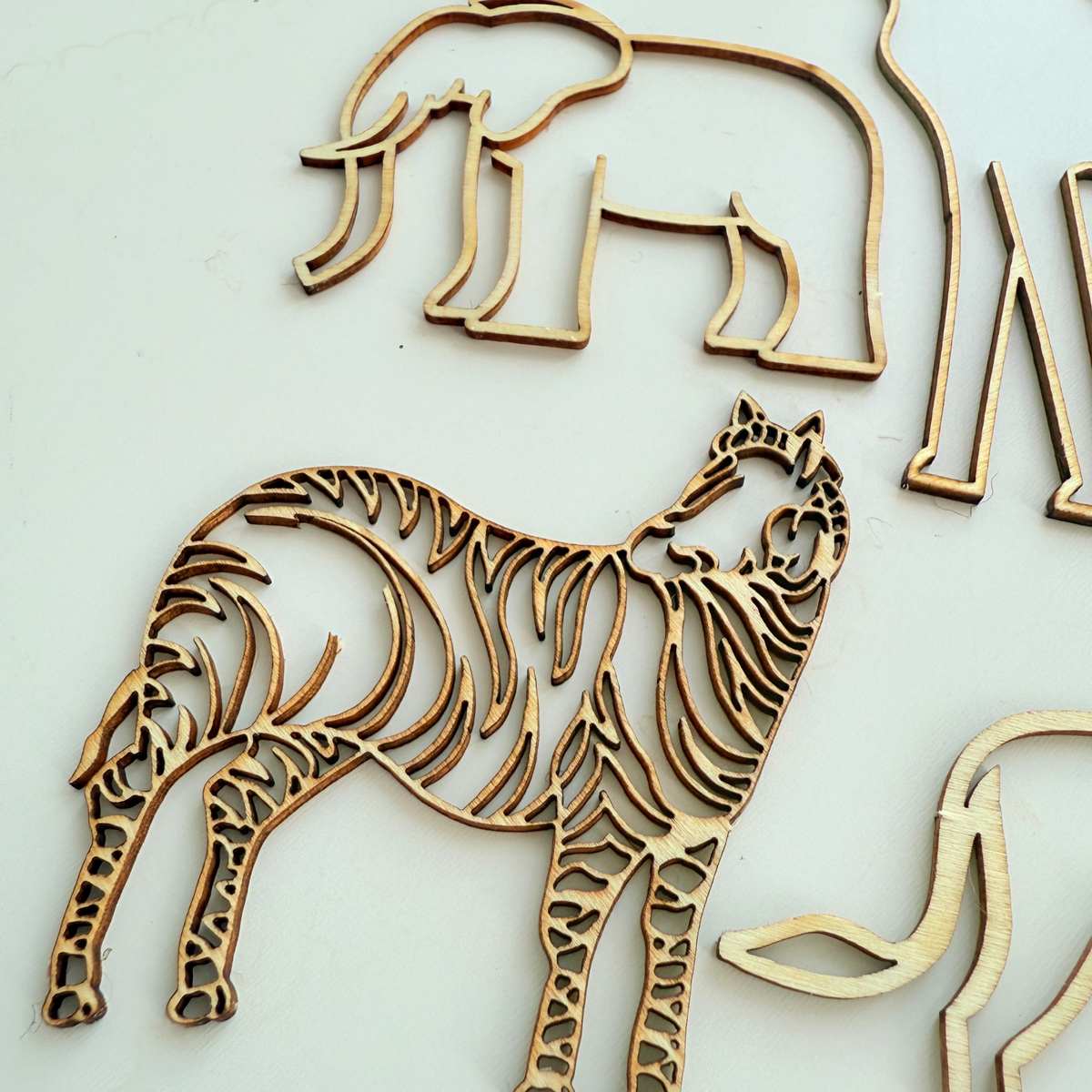 Jungle Animal Safari zoo monkey leopard giraffe elephant Birthday Cake product photo 3