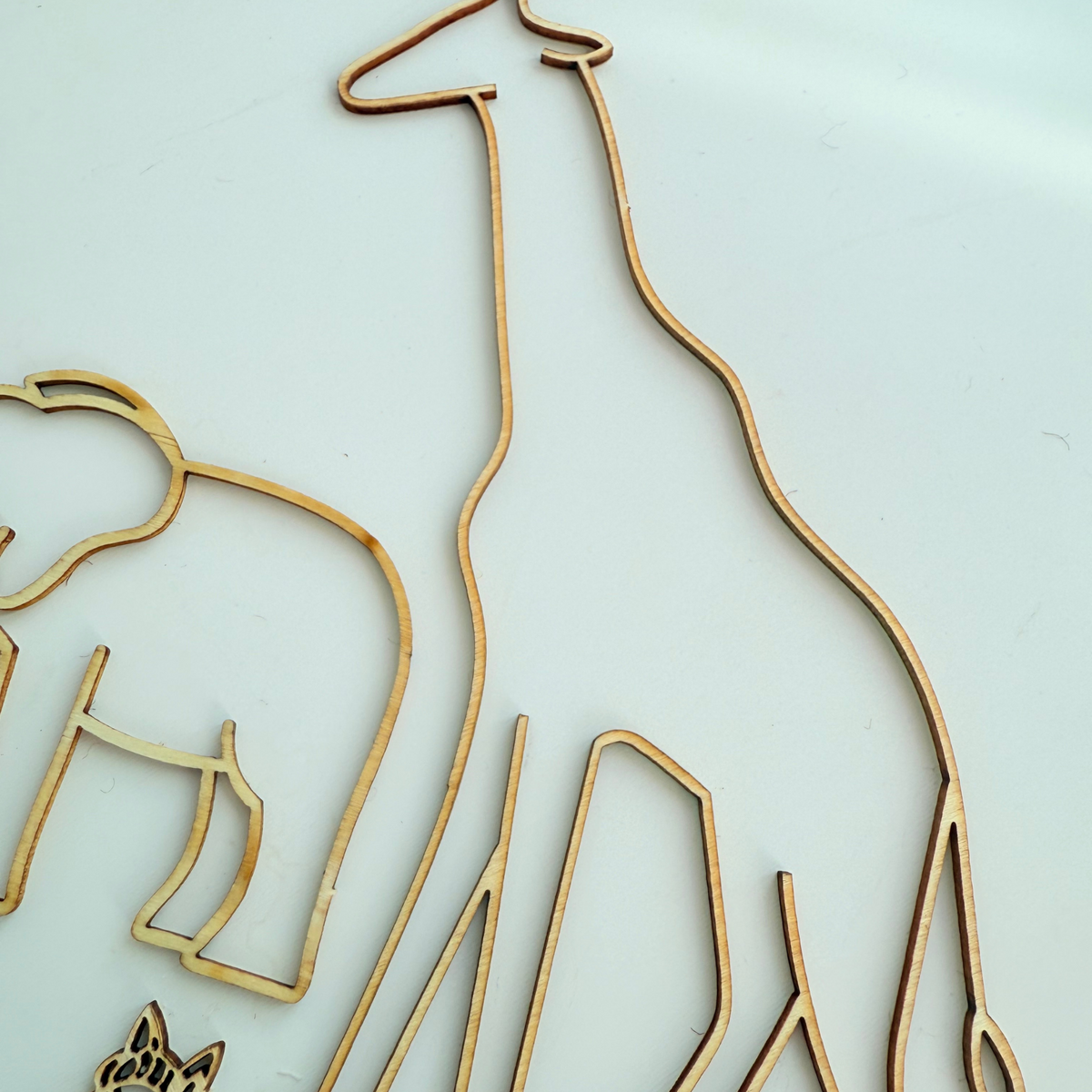 Jungle Animal Safari zoo monkey leopard giraffe elephant Birthday Cake product photo 4