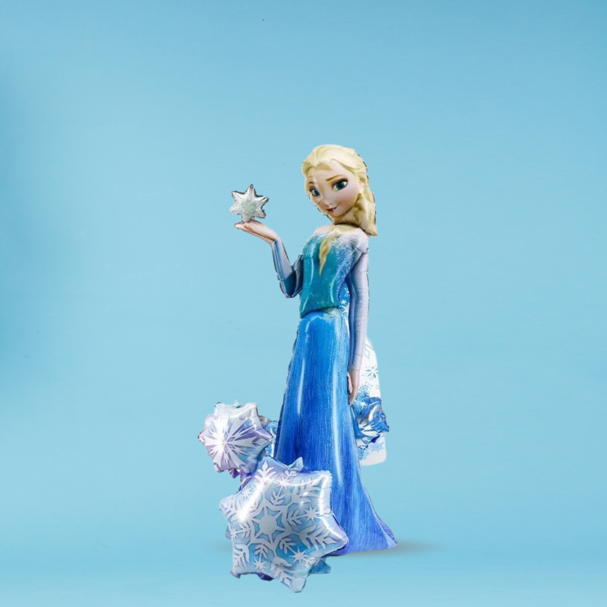 Large 1.4m height free standing licensed Frozen Elsa balloon product photo 2