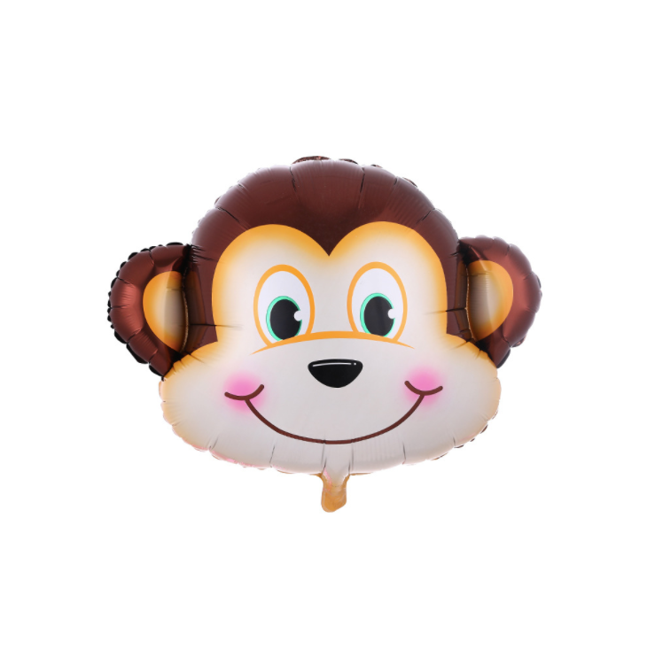 Jungle animal face foil balloons party decoration product photo 10