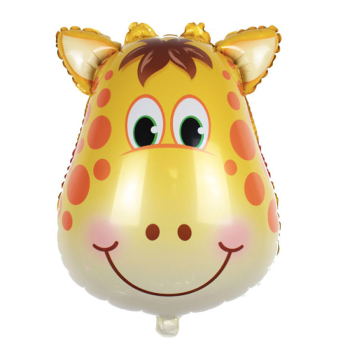 Jungle animal face foil balloons party decoration product photo 4