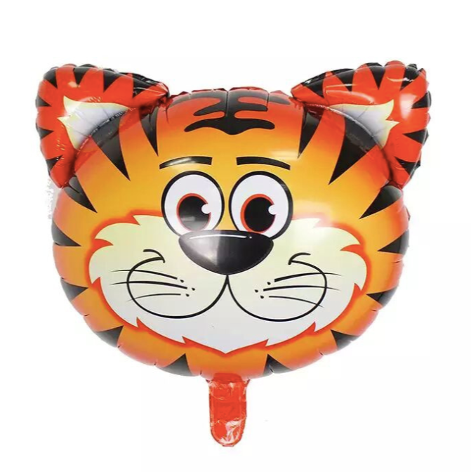 Jungle animal face foil balloons party decoration product photo 5