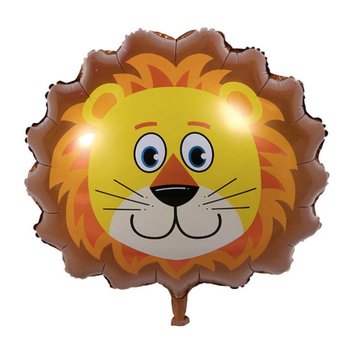 Jungle animal face foil balloons party decoration product photo 6