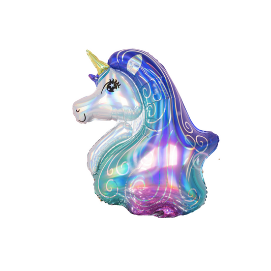 Large Iridescent Unicorn Girls Birthday Party Balloon product photo