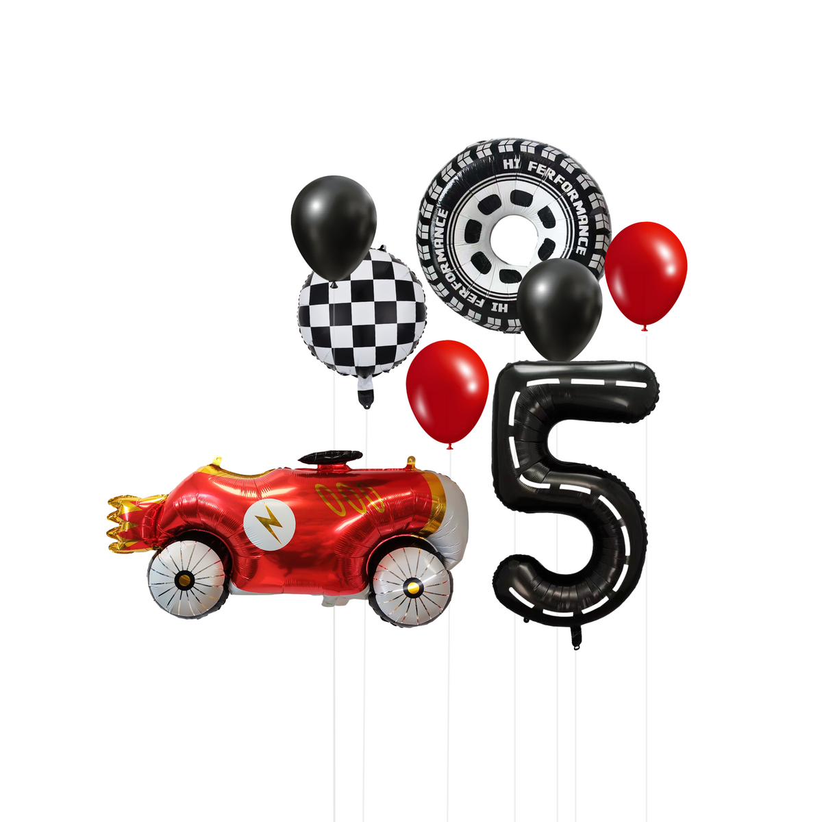 Racing Car Birthday Balloon Bundle product photo 3
