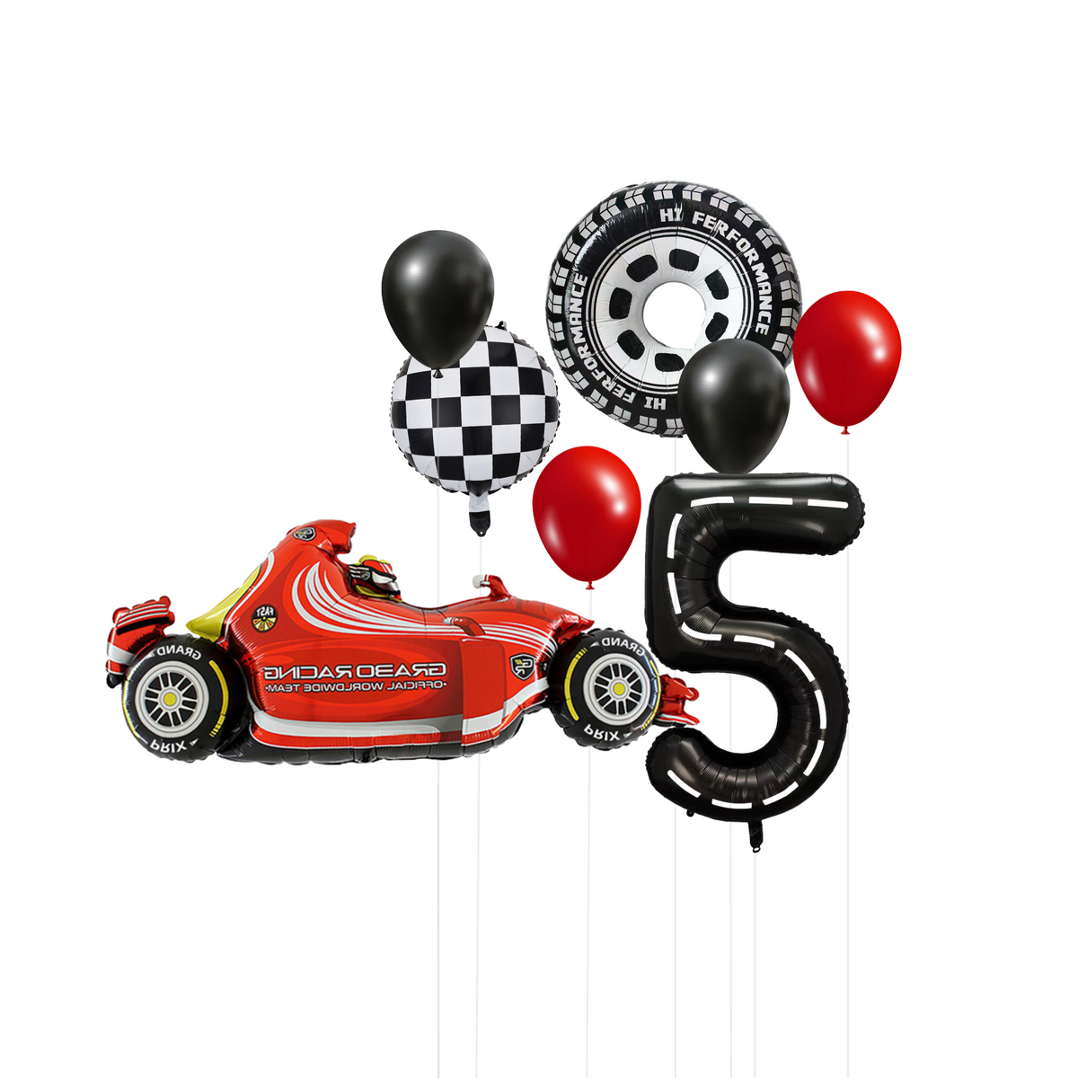 Racing Car Birthday Balloon Bundle product photo 4