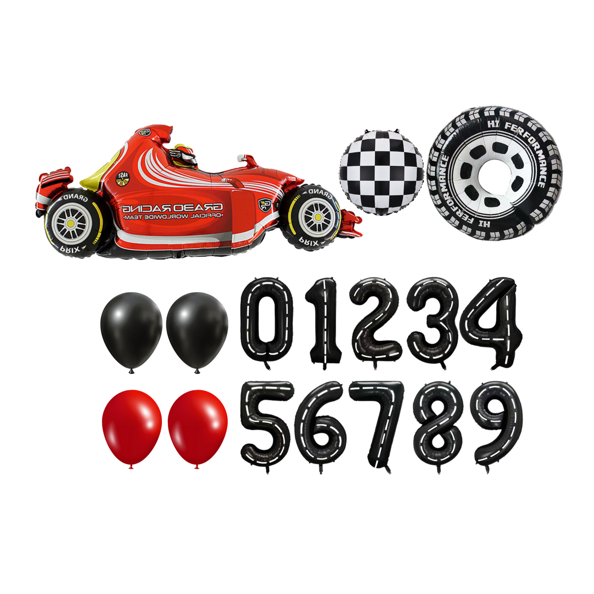 Racing Car Birthday Balloon Bundle product photo 5