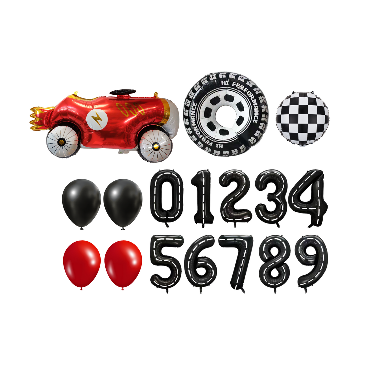 Racing Car Birthday Balloon Bundle product photo 6