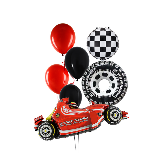 Racing Car Birthday Balloon Bundle product photo