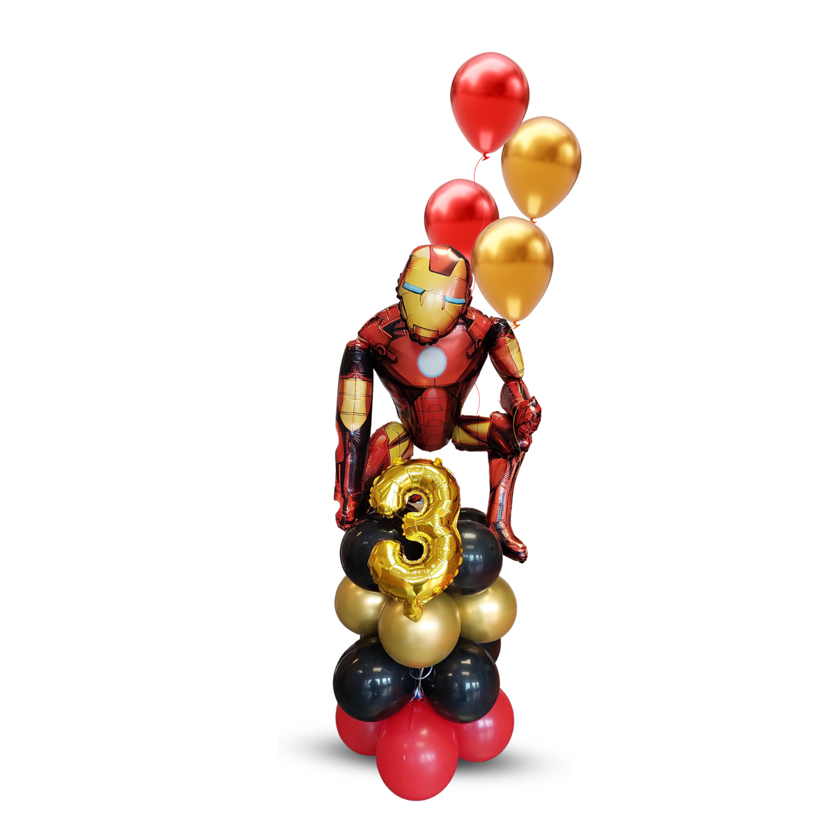 Marvel universe avengers 3D foil Spiderman blue red black latex balloon product photo 3