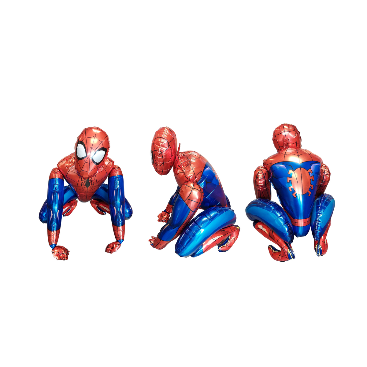 Marvel universe avengers 3D foil Spiderman blue red black latex balloon product photo 5